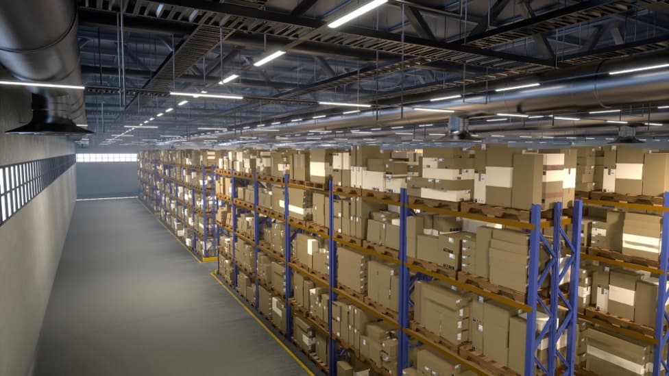 Logistics warehouse site